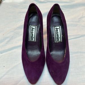 PURPLE SEUDE 3IN HEEL - NEW